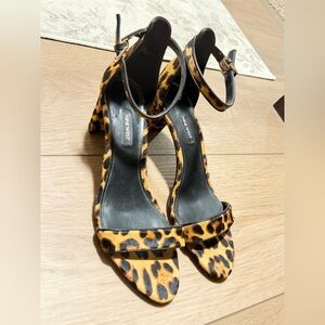 Nine West Cheetah Block Heel Dress Shoe